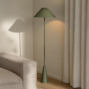 Globen Lighting стояща лампа Cannes, зелена, метал, 140 cm, Зелен, Дневна/трапезария, Метал, Скандинавски