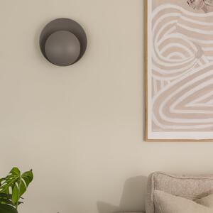 Globen Lighting стенна лампа ORBIT, сива, метал, Ø 30 cm, Сив, Дневна/трапезария, Метал, Модерен