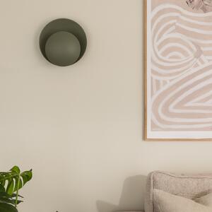 Globen Lighting стенна лампа ORBIT, зелена, метал, Ø 30 cm, Зелен, Дневна/трапезария, Метал, Модерен