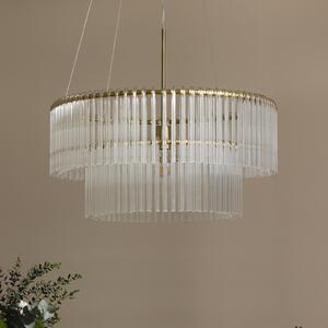 Globen Lighting Висяща лампа HOOK 60, стъкло, прозрачна, Затъмняване, Прозрачен, Дневна/трапезария, Стъкло, Дизайн