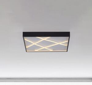 JUST LIGHT. GmbH LED таванска лампа Mikado, 50 x cm, черна, Затъмняване, Черен, Дневна/трапезария, Метал, Модерен