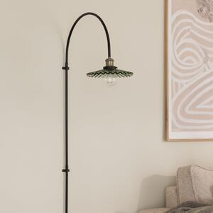 Globen Lighting стенна лампа COBBLER, зелена, височина 150 cm, стъкло, Черен, Дневна/трапезария, Стъкло, Дизайн