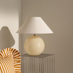 Globen Lighting Настолна лампа IRIS, кремава, височина 45 cm, Бежов, Дневна/трапезария, Плат / текстил, Скандинавски