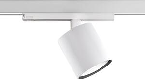 Ivela LED релсов прожектор Perfetto Puro, 3-фазен, бял, 930, Бял, Коридор, Метал, Модерен