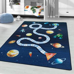 Килим Play тъмносин 80x120 см