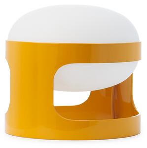 Kartell настолна лампа KD28, горчичножълта, Ø 25 cm, E14-LED, Жълт, Дневна/трапезария, Пластмаса, Дизайн