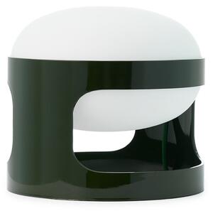 Kartell Настолна лампа KD28, горско зелено, Ø 25 cm, E14-LED, Зелен, Дневна/трапезария, Пластмаса, Дизайн