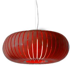 Kartell висяща лампа Teresa, тъмночервена, Ø 50 cm, E27-LED, Червен, Дневна/трапезария, Пластмаса, Дизайн