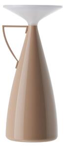 Kartell LED акумулаторна настолна лампа Camomille, бежова, височина 24 cm, Затъмняване, Бежов, Дневна/трапезария, Пластмаса, Дизайн