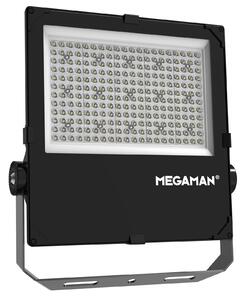 MEGAMAN LED прожектор за външно осветление Hugo, 150 W, 3000 K, IP66, Черен, Алуминий