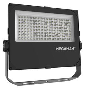 MEGAMAN LED прожектор за външно осветление Hugo, 90 W, 3000 K, IP66, Черен, Алуминий