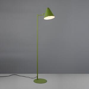 Trio Lighting Степен лампа Cosima, зелена, височина 126 cm, метал, Зелен, Дневна/трапезария, Метал, Модерен