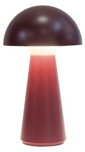 Sirius LED настолна лампа с акумулатор Sam, бордо, пластмаса, В 28 см, IP54, Затъмняване, Червен, Пластмаса, Скандинавски