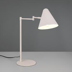 Trio Lighting Настолна лампа Cosima, светлосива, височина 50 cm, метал, Сив, Дневна/трапезария, Метал, Модерен
