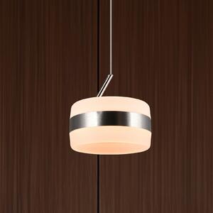 Trio Lighting LED висяща лампа Dios, никелово покритие, Ø 15 cm, метал, CCT, Затъмняване, Металик, Дневна/трапезария, Метал, Модерен