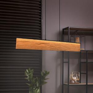 Trio Lighting LED висяща лампа Kalea, дължина 110 cm, цвят на дърво, Затъмняване, Дърво, Дневна/трапезария, Дървесина