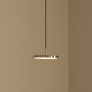UMAGE LED висяща лампа Asteria Micro, полирана стомана, Ø 15 cm, Затъмняване, Металик, Дневна/трапезария, Метал, Дизайн