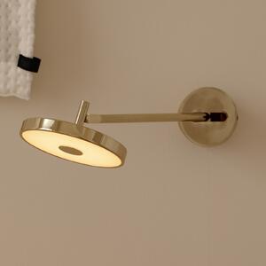 UMAGE LED стенна лампа Asteria LONG HW, полиран месинг, 45 cm, Затъмняване, Злато / месинг, Дневна/трапезария, Метал, Дизайн, Стенна розетка отдолу