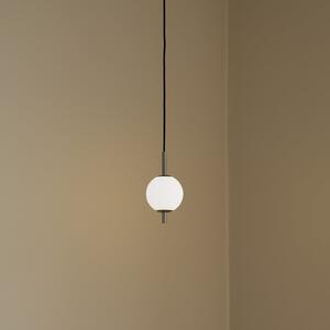 UMAGE LED висяща лампа Audrey, стоманеноцветна, 1-лампова, Ø 12 cm, Затъмняване, Металик, Дневна/трапезария, Метал, Дизайн, Глобус