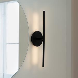 UMAGE LED стенна лампа Omni, черна, ширина 54 cm, 2-крилна., Затъмняване, Черен, Дневна/трапезария, Алуминий, Дизайн