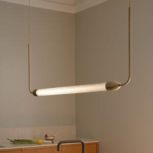 UMAGE висяща лампа LEMON SQUEEZE LINEAR, месинг 138 cm GU10, Затъмняване, Злато / месинг, Дневна/трапезария, Метал, Дизайн
