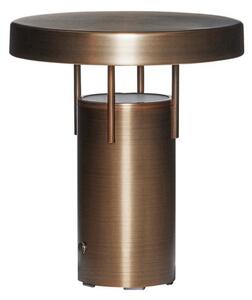Hübsch HÜBSCH LED акумулаторна настолна лампа BringMe Mini, месинг, 20 cm, Затъмняване, Злато / месинг, Метал, Модерен