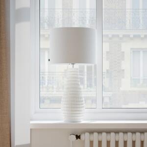 By Rydéns Rydens Настолна лампа Bartha, кремаво/бежово, височина 74 cm, Бежов, Дневна/трапезария, Керамика