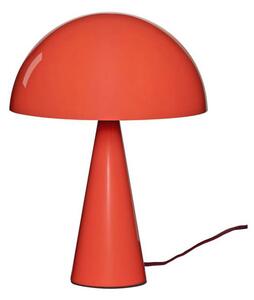 Hübsch HÜBSCH Настолна лампа Mush Mini, яркочервена, метал, височина 25 cm, Червен, спалня, Метал, Модерен