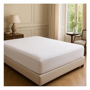 Бял еластичен чаршаф от памук Renforcé 200x140 cm Ranforce – Mila Home Luxury