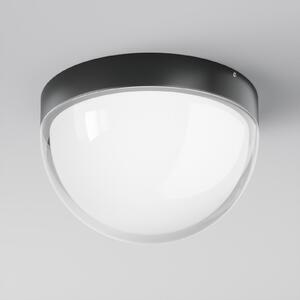Maytoni LED външен плафон Mon, графит, Ø 18 cm, IP65, 3000K, Черен, Алуминий, Модерен