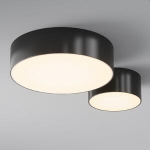 Maytoni LED външен плафон Zon, черен, Ø 12 cm, 3000 K метал, Черен, Алуминий, Модерен
