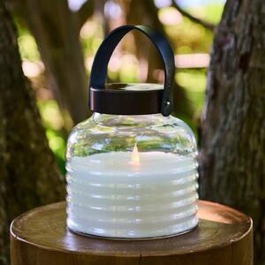 Sirius LED слънчева лампа Aston Jar, височина 20 cm, черно/кафяво, IP44, Прозрачен, Стъкло