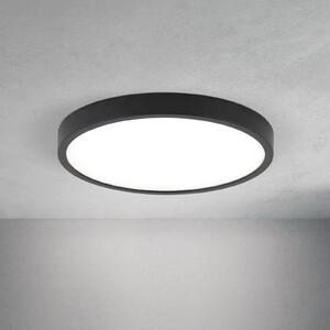 ORION LED плафон Disc, черен Ø 24 cm, CCT метал/пластмаса, Затъмняване, Черен, Дневна/трапезария, Алуминий, Модерен