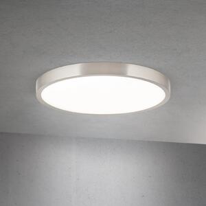 ORION LED плафон Disc, никелово сатенено покритие, Ø 28 cm, CCT, Затъмняване, Металик, Дневна/трапезария, Алуминий, Модерен