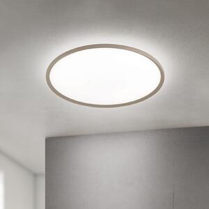 ORION LED плафон Kant, Ø 80 cm, каки, CCT, метал/пластмаса, Затъмняване, Зелен, Дневна/трапезария, Алуминий, Модерен