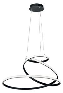 Luce Ambiente Design LED висяща лампа COASTER, черна, Ø 60 cm, метал, CCT, Черен, Дневна/трапезария, Алуминий, Модерен
