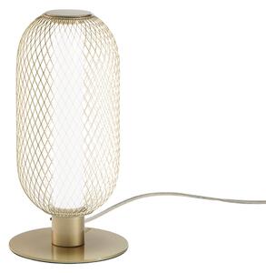 Luce Ambiente Design LED настолна лампа INKAS, височина 28 cm, златист цвят, метал, CCT, Злато / месинг, Дневна/трапезария, Метал