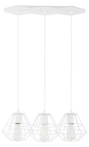 Полилей на кабел DIAMOND 3xE27/60W/230V бял