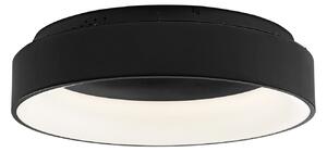 Luce Ambiente Design LED таванска лампа Noah, черна, Ø 60 cm, метал, CCT, Черен, Дневна/трапезария, Модерен