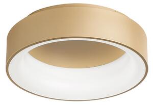 Luce Ambiente Design LED плафон Noah, златист, Ø 45 cm, метал, CCT, Злато / месинг, Дневна/трапезария, Модерен