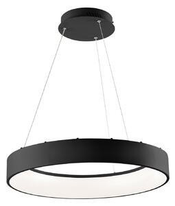 Luce Ambiente Design LED висяща лампа Noah, черна, Ø 60 cm, метал, CCT, Черен, Дневна/трапезария, Модерен
