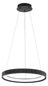 Luce Ambiente Design LED висяща лампа Niike, черна, Ø 50 cm, метал, CCT, Черен, Дневна/трапезария, Метал, Модерен