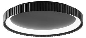 Luce Ambiente Design LED плафон Niike, черен, Ø 50 cm, метал, CCT, Черен, Дневна/трапезария, Метал, Модерен