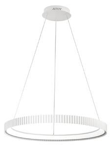 Luce Ambiente Design LED висяща лампа Niike, бяла, Ø 70 cm, метал, CCT, Бял, Дневна/трапезария, Метал, Модерен