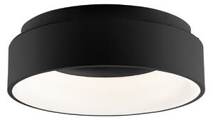 Luce Ambiente Design LED плафон Noah, черен, Ø 45 cm, метал, CCT, Черен, Дневна/трапезария, Модерен