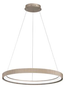 Luce Ambiente Design LED висяща лампа Niike, златист цвят, Ø 70 cm, метал, CCT, Злато / месинг, Дневна/трапезария, Метал, Модерен