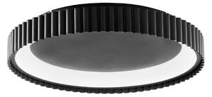 Luce Ambiente Design LED плафон Niike, черен, Ø 40 cm, метал, CCT, Черен, Дневна/трапезария, Метал, Модерен