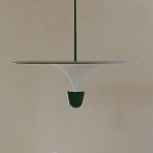 New Works LED висяща лампа Kantarell, Ø 60 cm, черна, Затъмняване, Бял, Дневна/трапезария, Метал, Дизайн