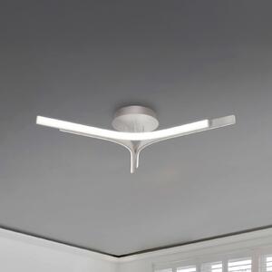 Viokef LED таванска лампа Alta, сребриста, Ø 70 cm, метал, Металик, Дневна/трапезария, Алуминий, Модерен