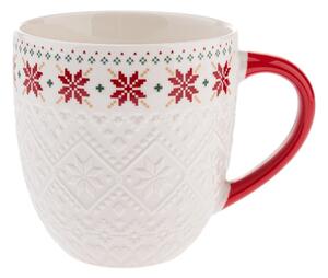 Бяла порцеланова чаша 630 ml Knitting – Dakls